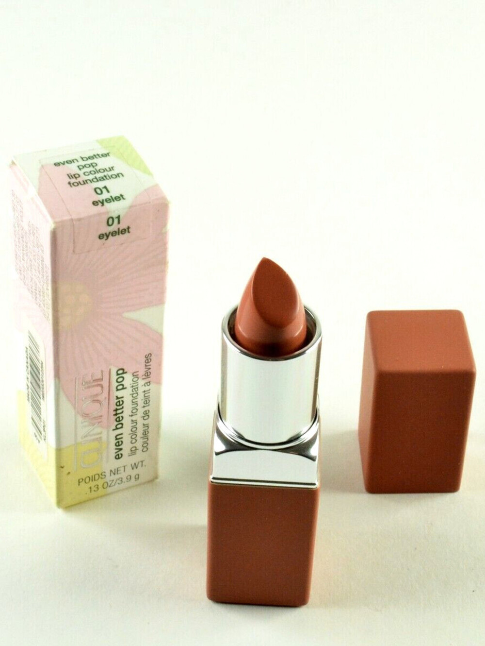 Clinique Even Better Pop Lip Colour Foundation 01 EYELET - Size 0.13 Oz. / 3.9 g